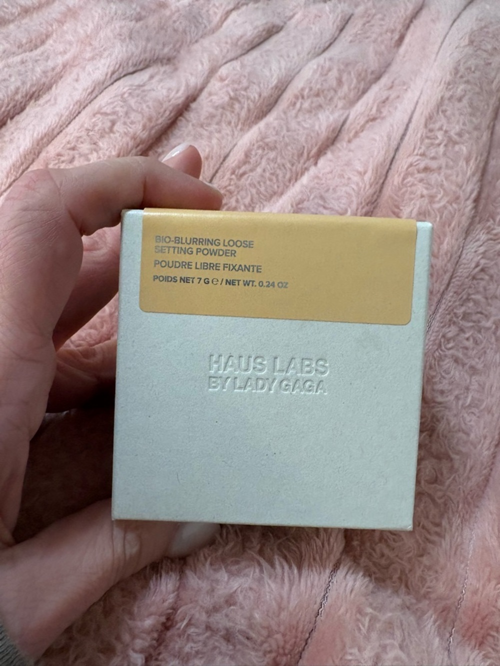 Haus Labs By Lady Gaga Loose Setting Powder – Pale Yellow Box